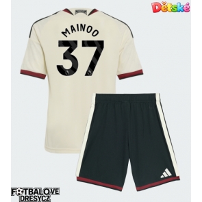 Manchester United Kobbie Mainoo #37 Dětské Alternativní dres komplet 2026-27 Krátký Rukáv (+ trenýrky)